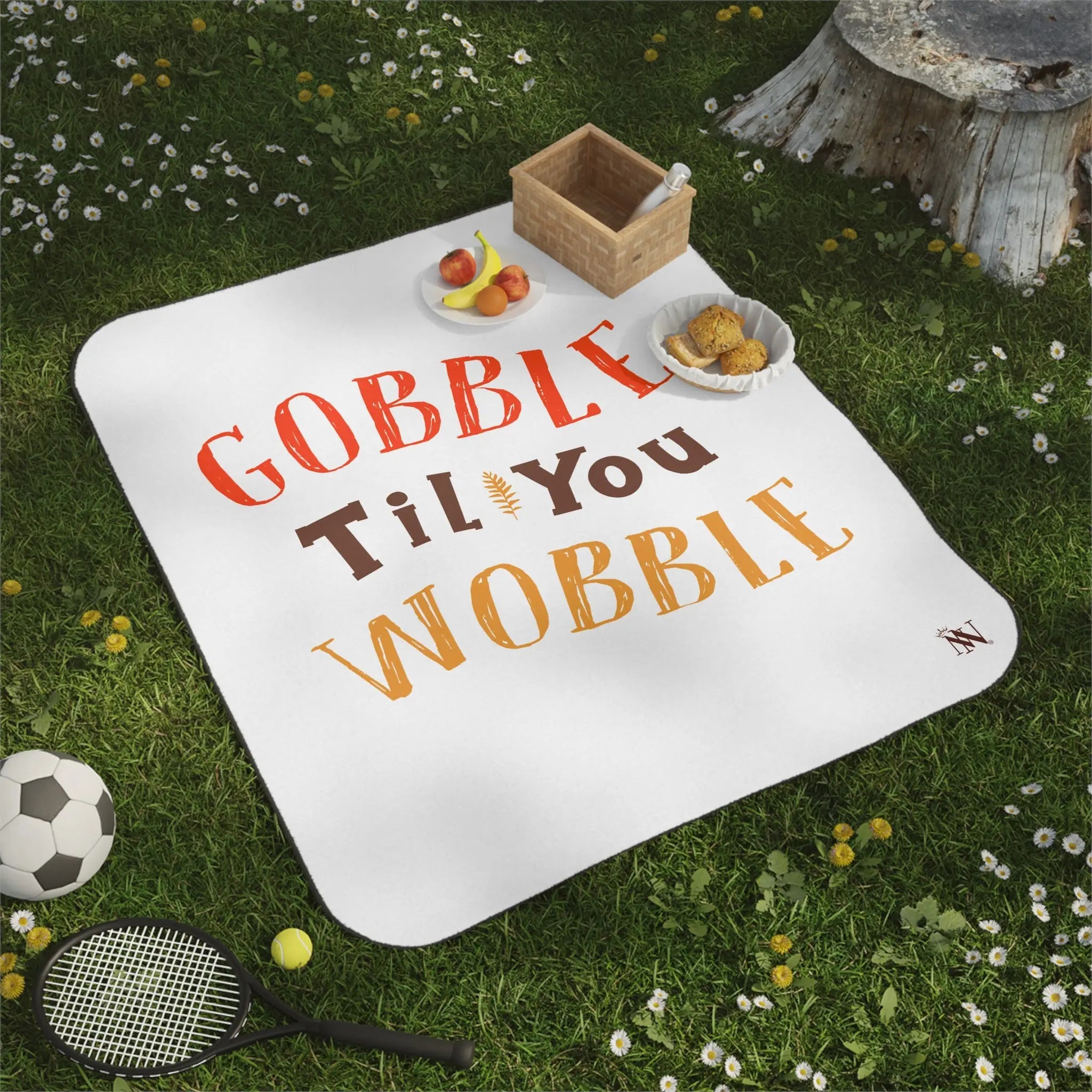 Gobble Til You Wobble | Mix Match Fun-Flirty Lovers’ Water-Resistant Blankets