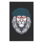 Cool Lion Cat Dark Grey | Mix & Match Soft Fun-Flirty Lovers’ Towels