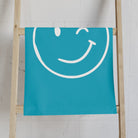 Wink Emoji Teal Cum Towel