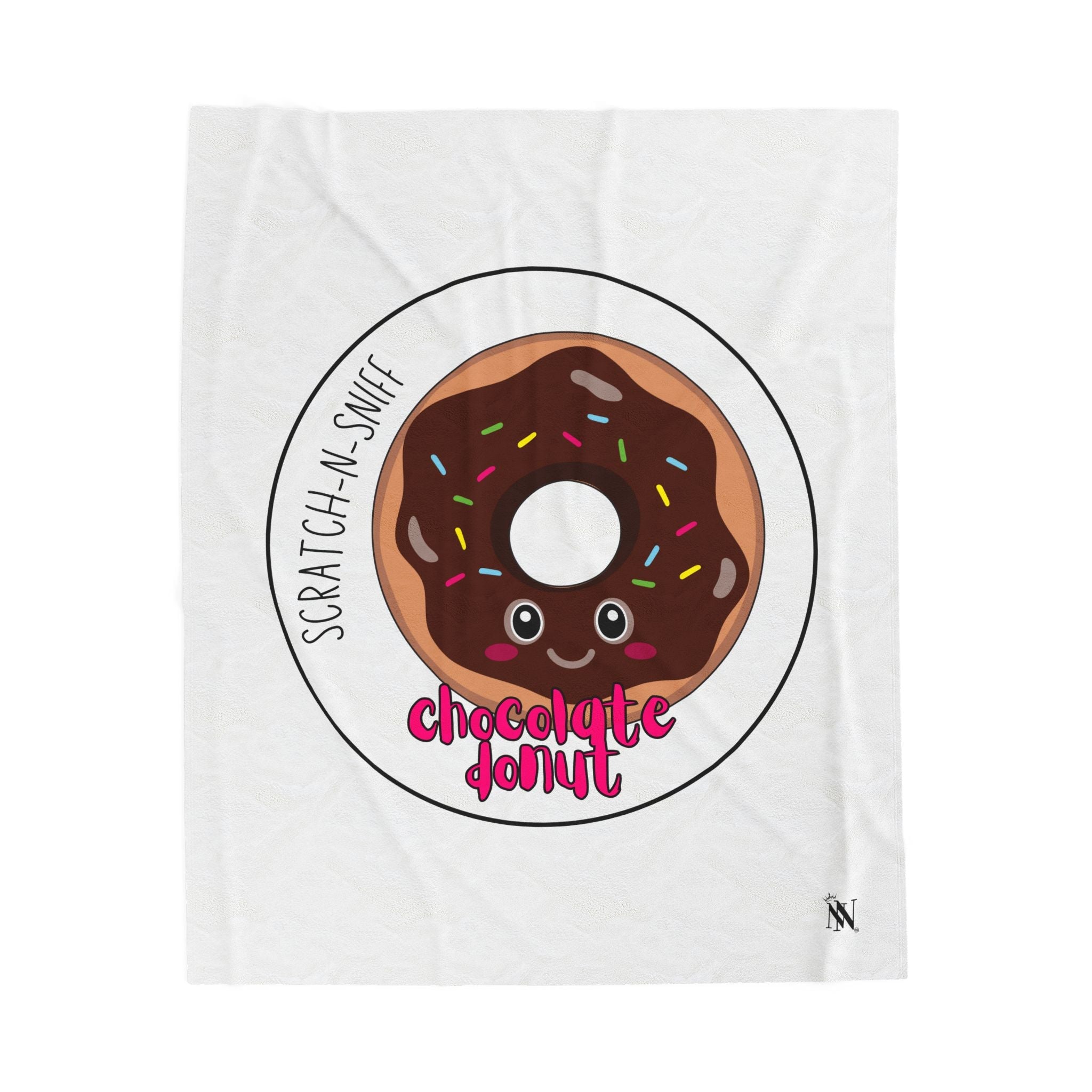 Chocolate Donut Scratch N Sniff | Mix & Match Fun-Flirty Lovers’ Blankets