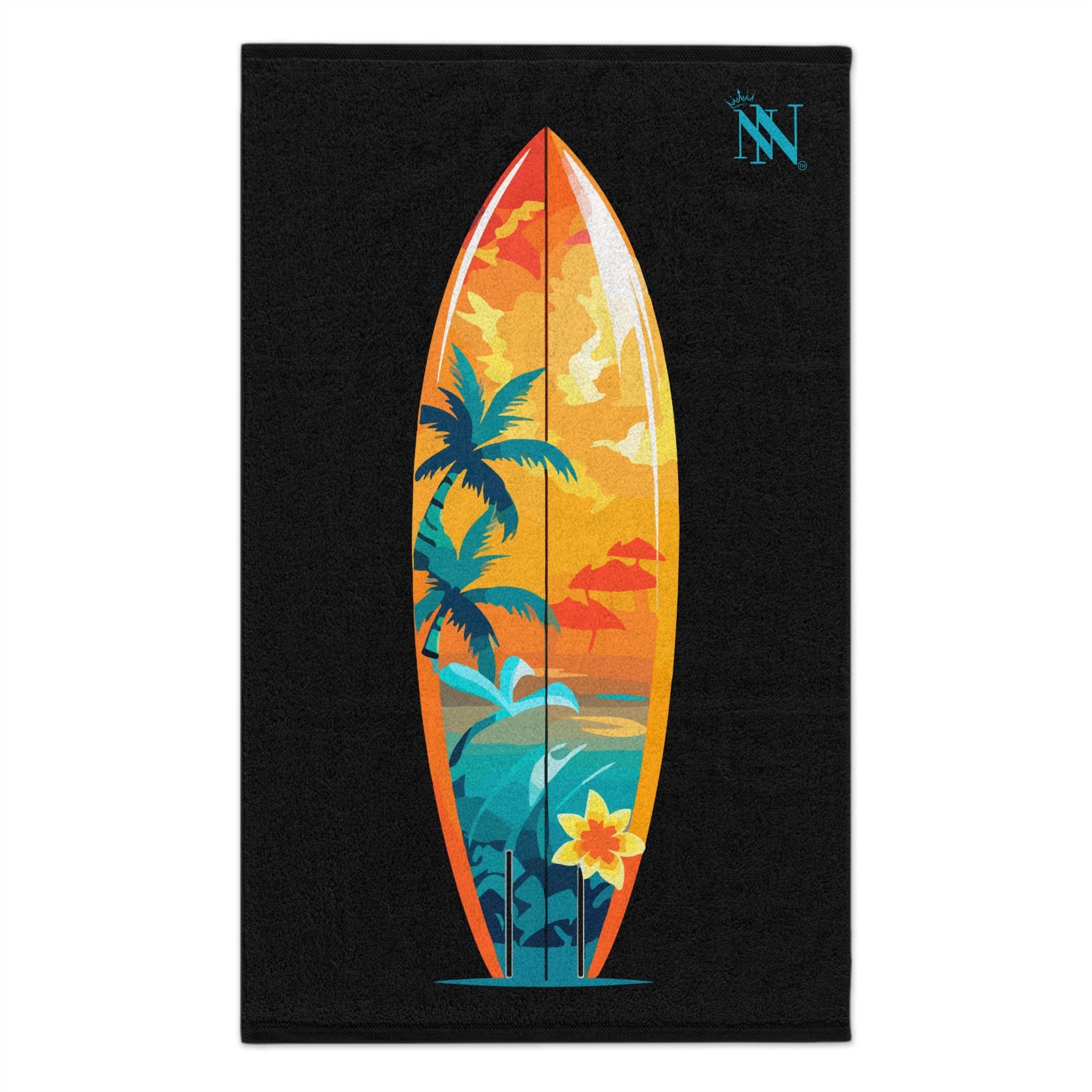 Surfboard Black | Mix & Match Soft Fun-Flirty Lovers’ Towels