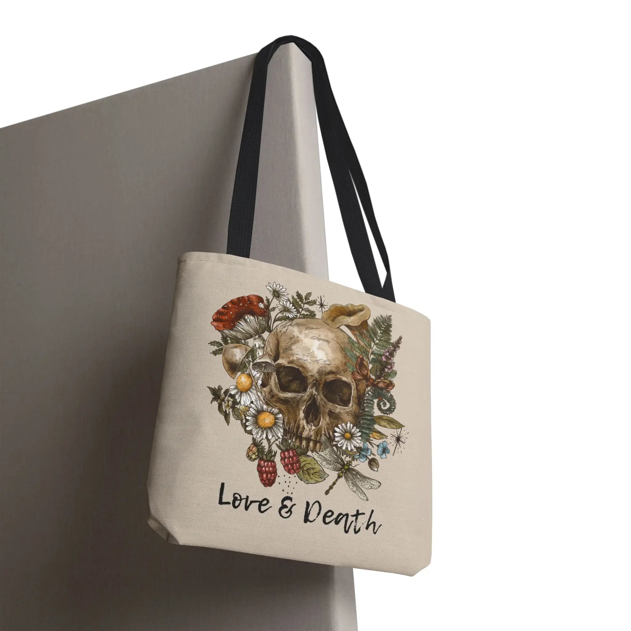 Love & Death Skull Floral | Nectar Napkins Fun-Flirty Lovers’ Totes