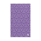 Surprised Emoji Pattern Light Purple | Mix & Match Classic Fun-Flirty Lovers’ Towels