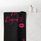 No Regrets Kiss Mark Extra Large Towel