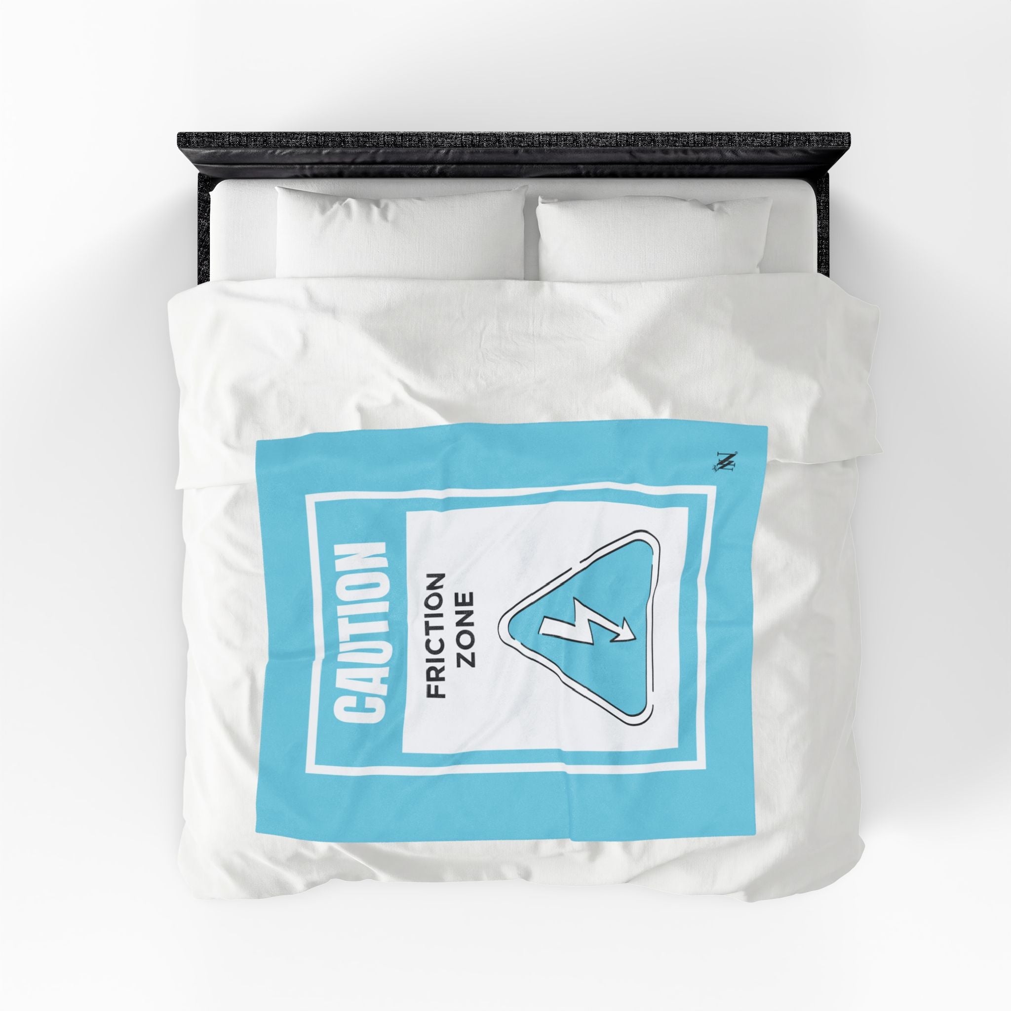 Caution Friction Zone Romantic Gifts Silky Soft Love Blanket