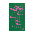 Pink Love Notes Green | Mix & Match Original Fun-Flirty Lovers’ Towels