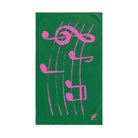 Pink Love Notes Green | Mix & Match Original Fun-Flirty Lovers’ Towels