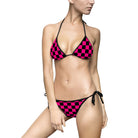 Signature Pink Black Checkers | Mix & Match Fun-Flirty Lovers’ String Bikinis