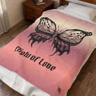 Flight of Love Skull Butterfly Blanket