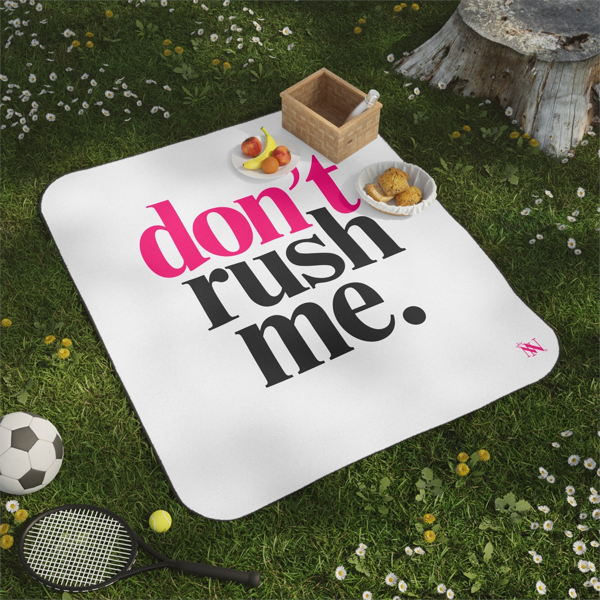 Don’t Rush Me | Mix Match Fun-Flirty Lovers’ Water-Resistant Blankets