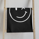 Wink Emoji Black Cum Towel