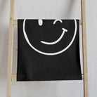Wink Emoji Black | Mix & Match Classic Fun-Flirty Lovers’ Towels