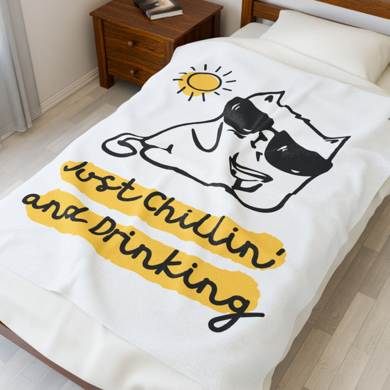 Chillin’ & Drinking | Mix & Match Soft Fun-Flirty Lovers’ Blankets