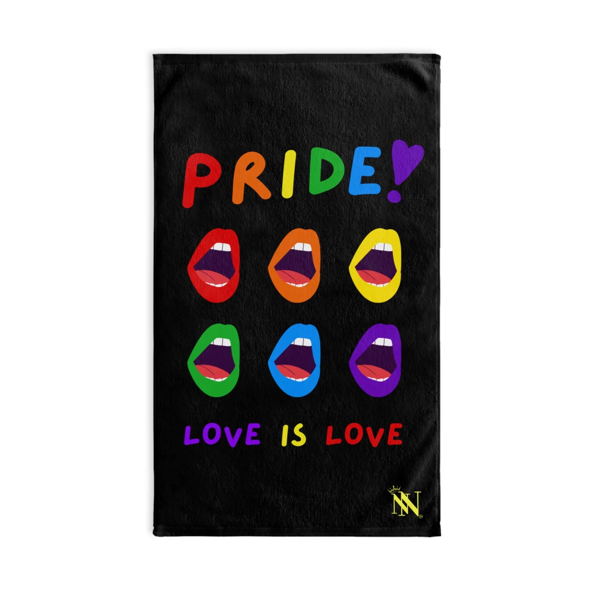 Screaming Pride Love is Love Cum Towel