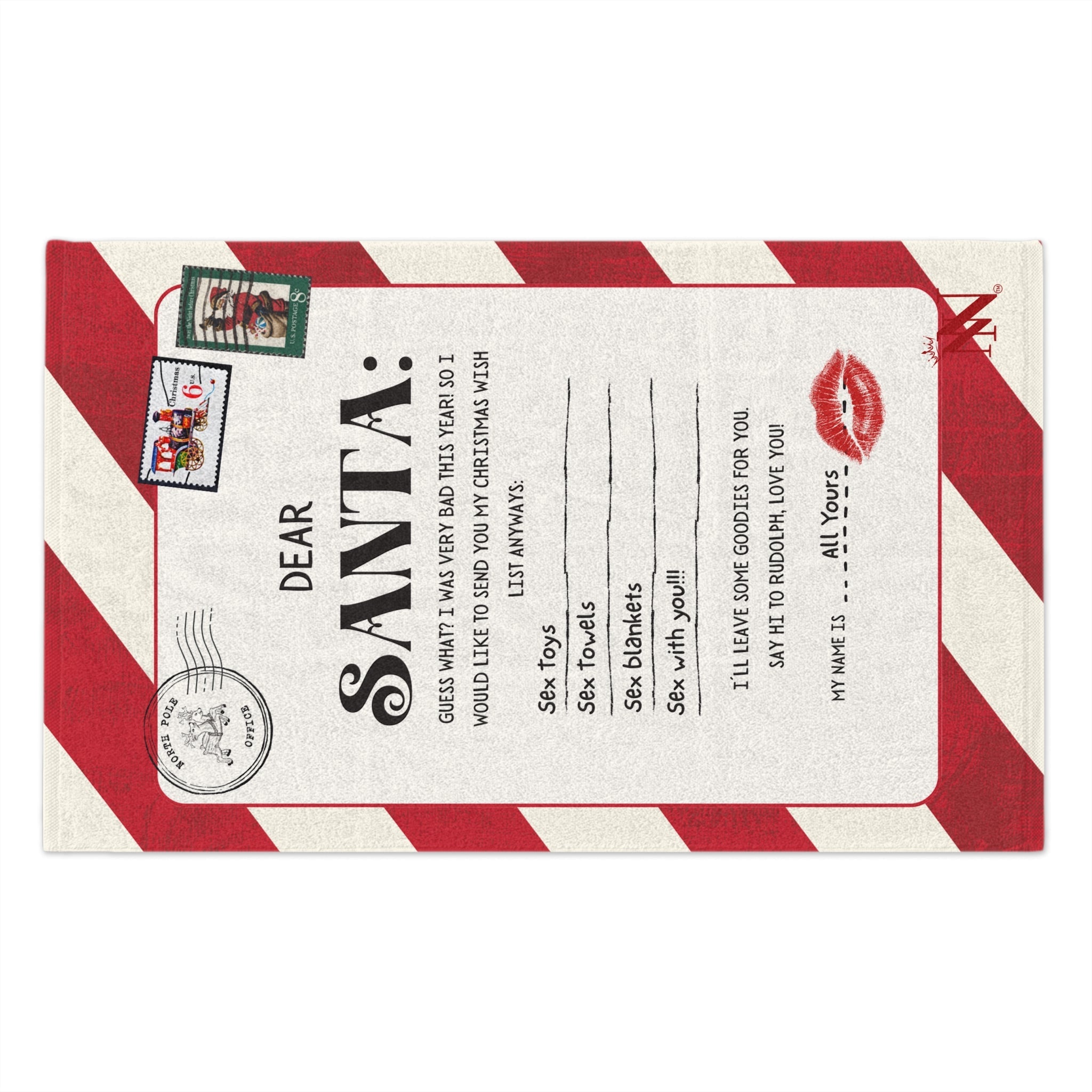 Dear Santa | Mix & Match Soft Fun-Flirty Lovers’ Towels