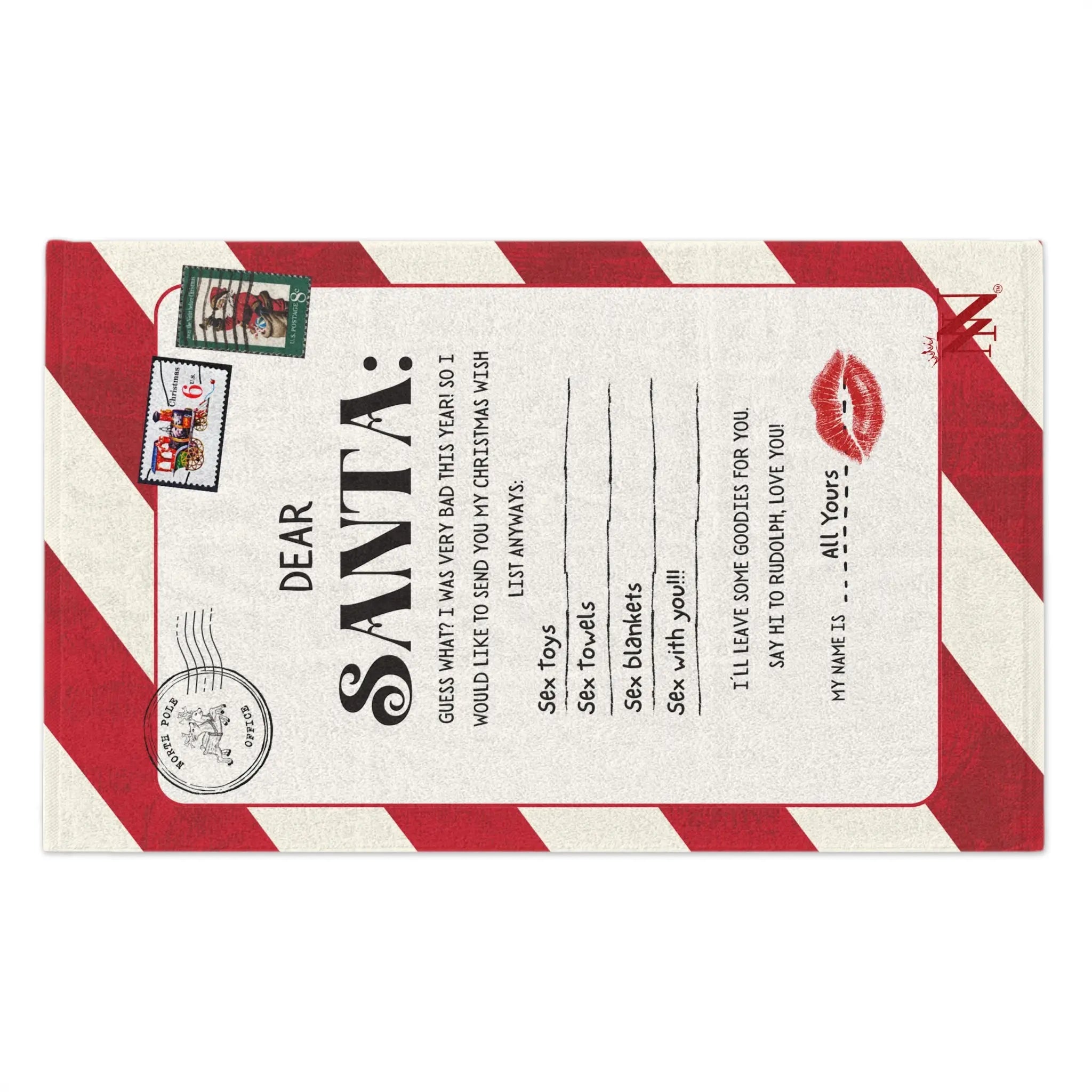 Dear Santa | Mix & Match Soft Fun-Flirty Lovers’ Towels
