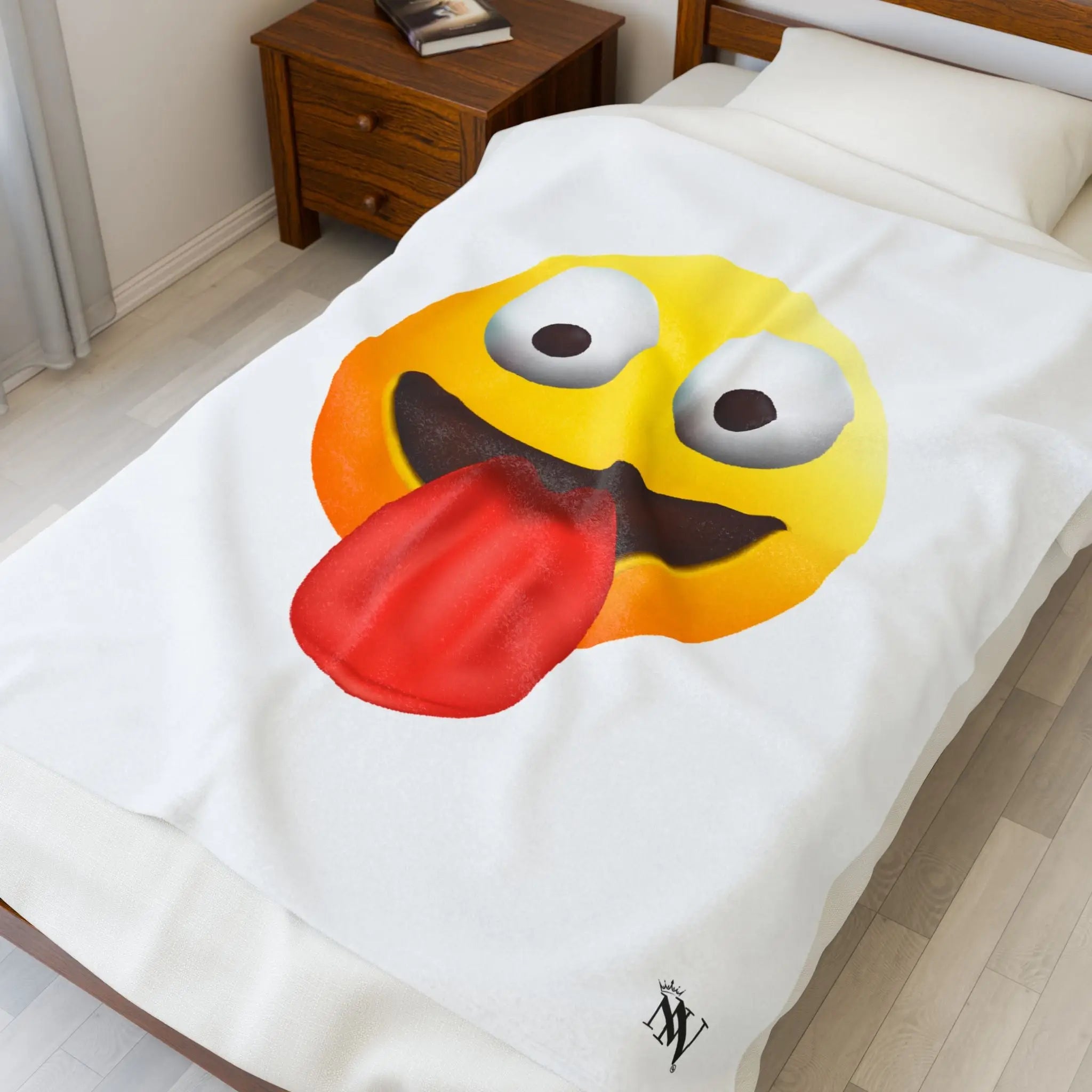 Licker Emoji | Mix & Match Velveteen Fun-Flirty Lovers’ Blankets