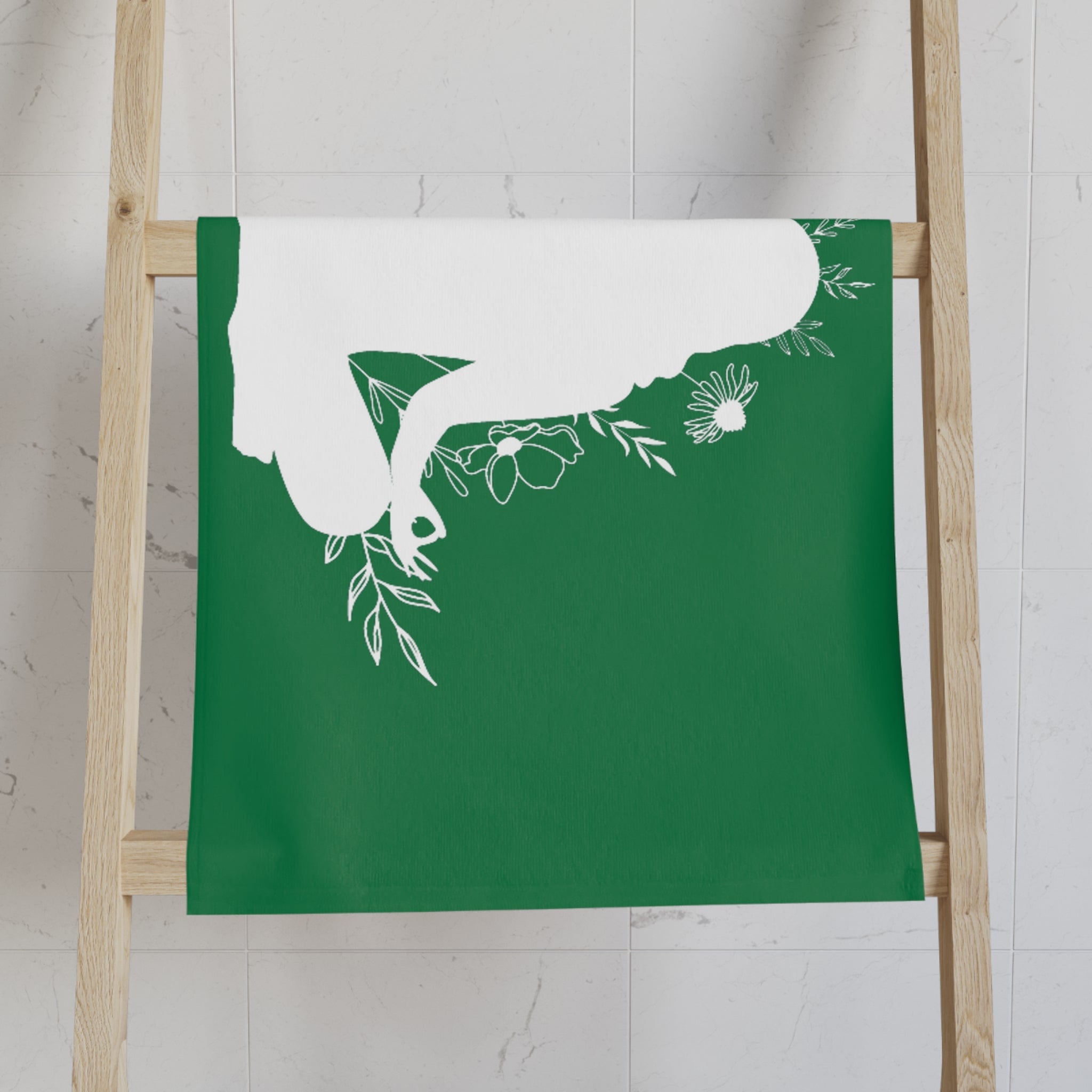 Seated Yoga Meditation Green Cum Towel