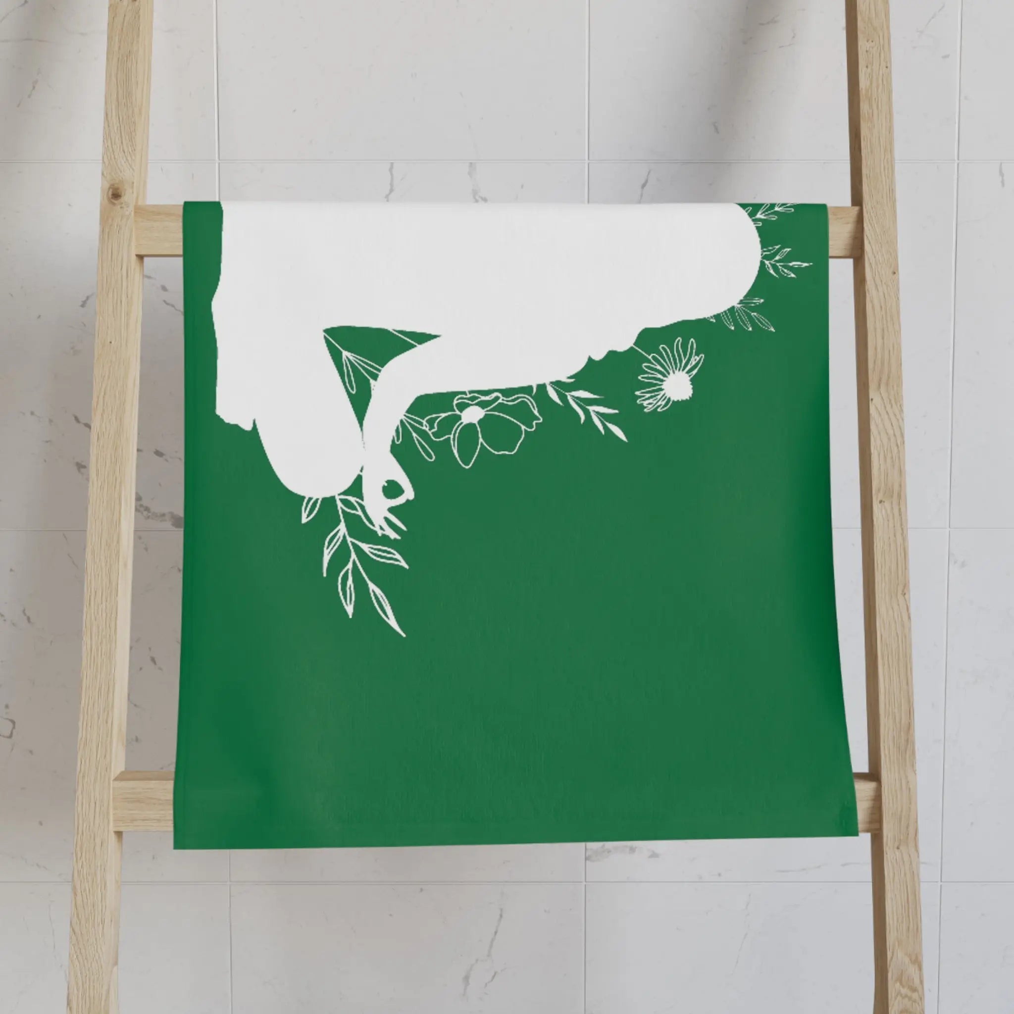 Seated Yoga Meditation Green Cum Towel