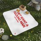 Don’t Want a Fucking Man | Mix Match Fun-Flirty Lovers’ Water-Resistant Blankets