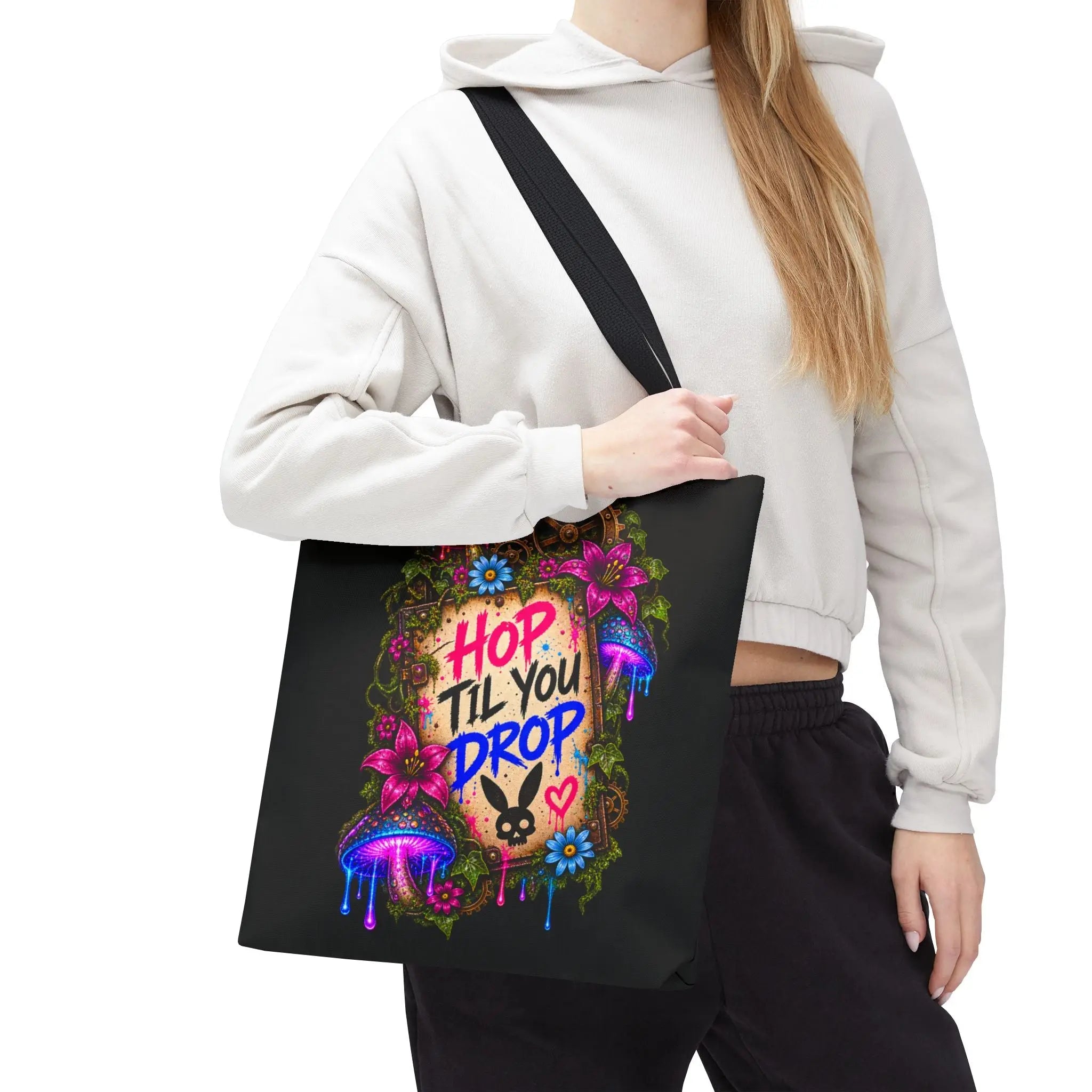 Hop Til You Drop Easter Tote Bag