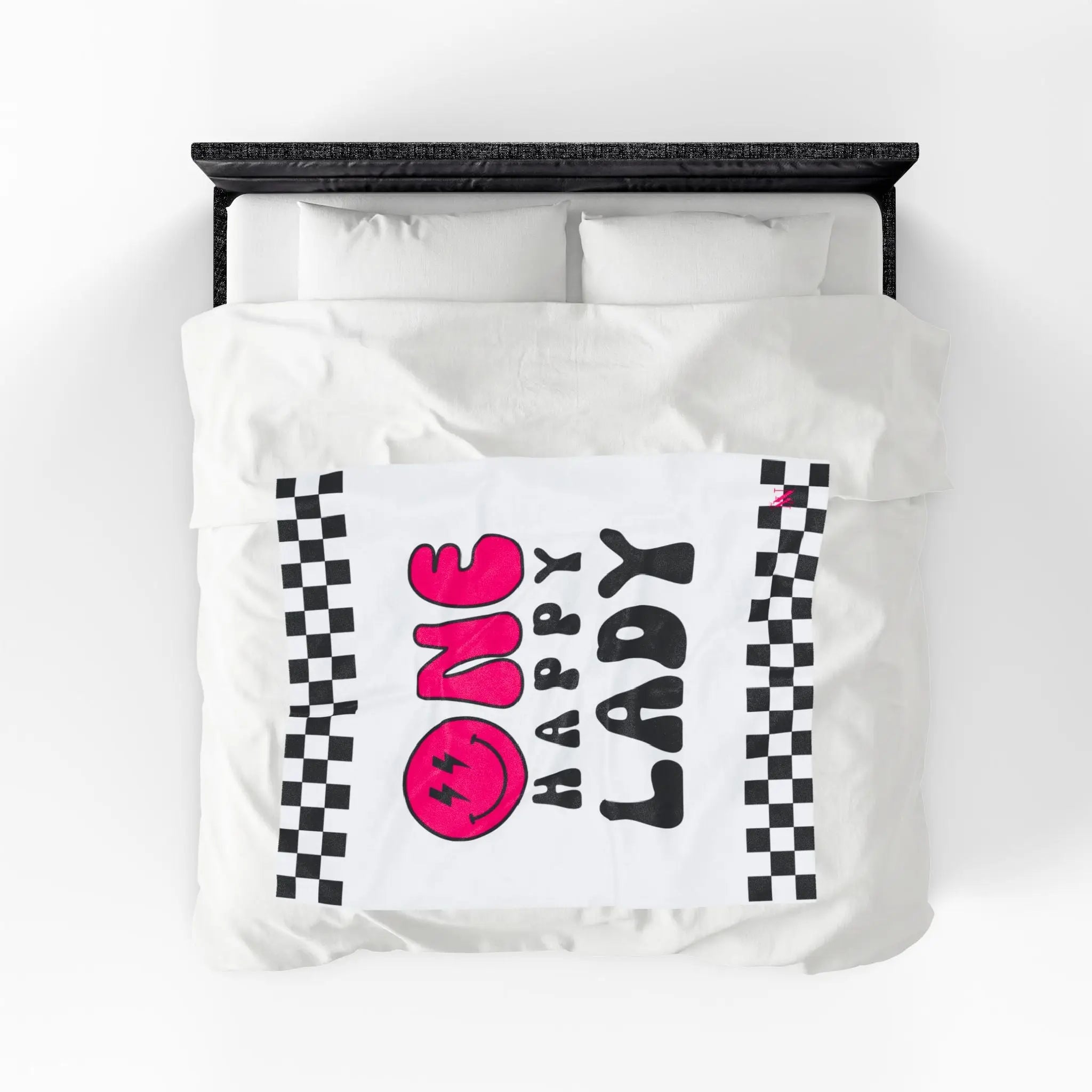 One Happy Lady Emoji | Nectar Napkins Fun-Flirty Lovers’ Blankets