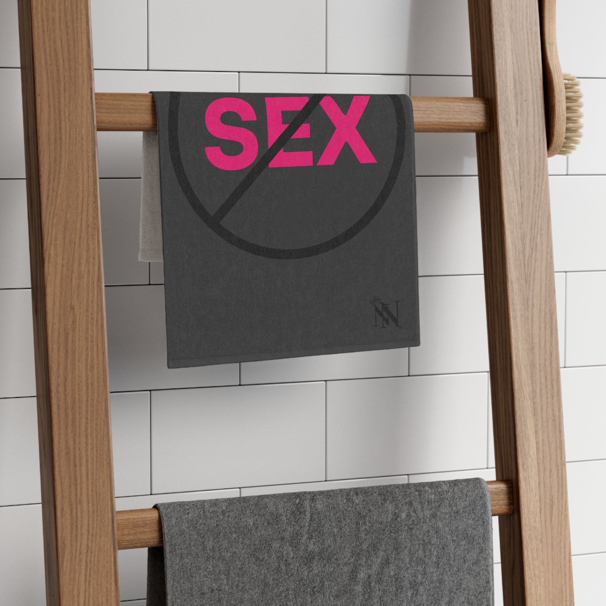 No Sex Dark Grey | Mix & Match Soft Fun-Flirty Lovers’ Towels