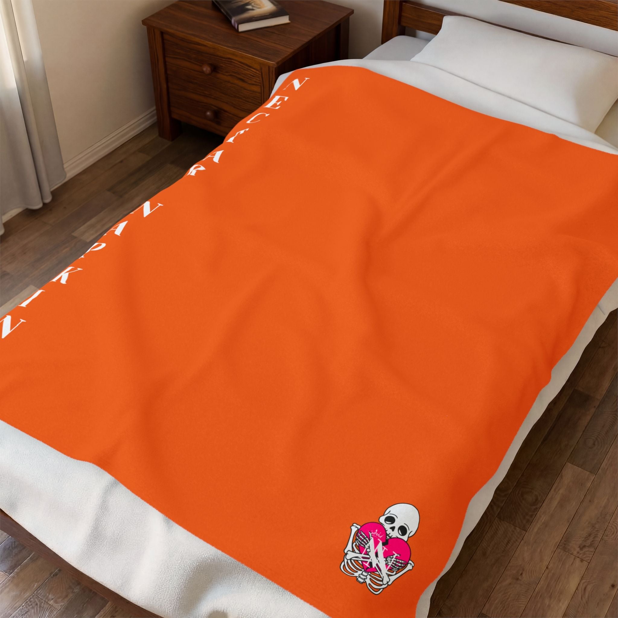 Nectar Napkins Brand Orange Love Blanket