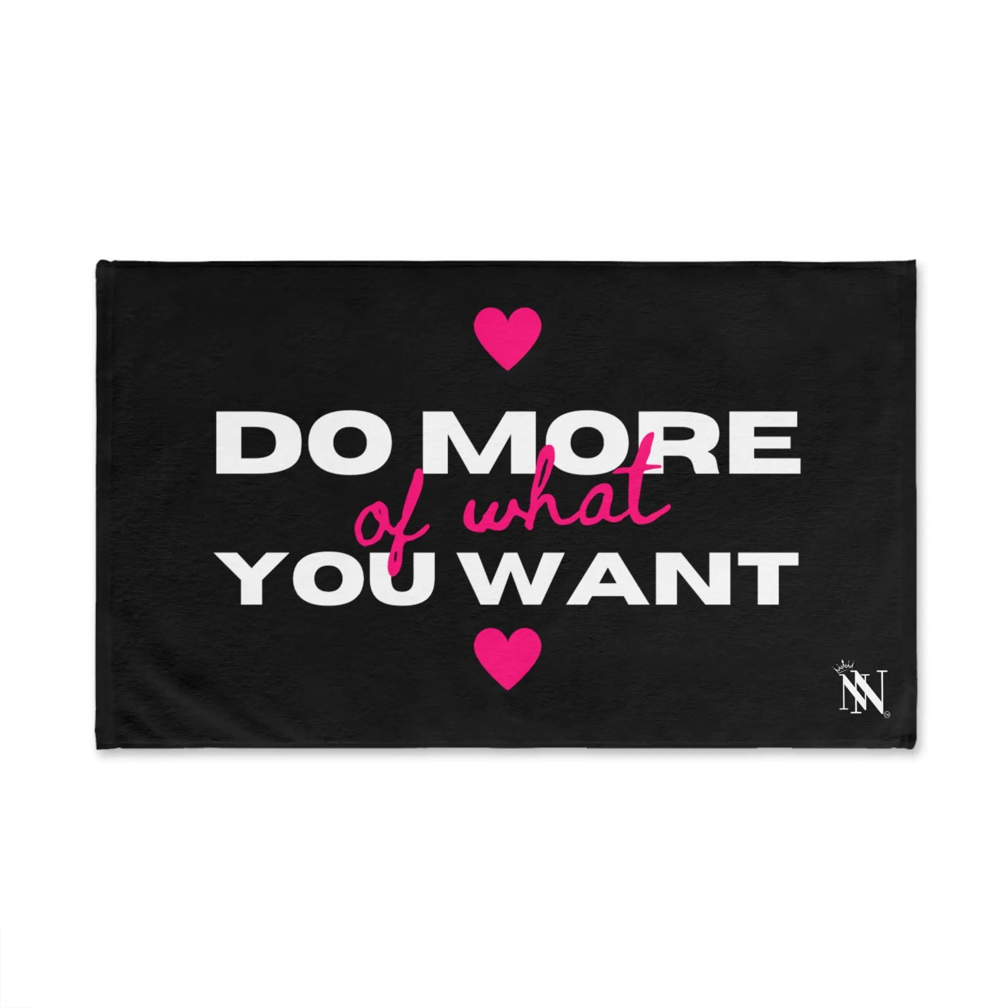 Do More of What You Want Hearts Cum Towel