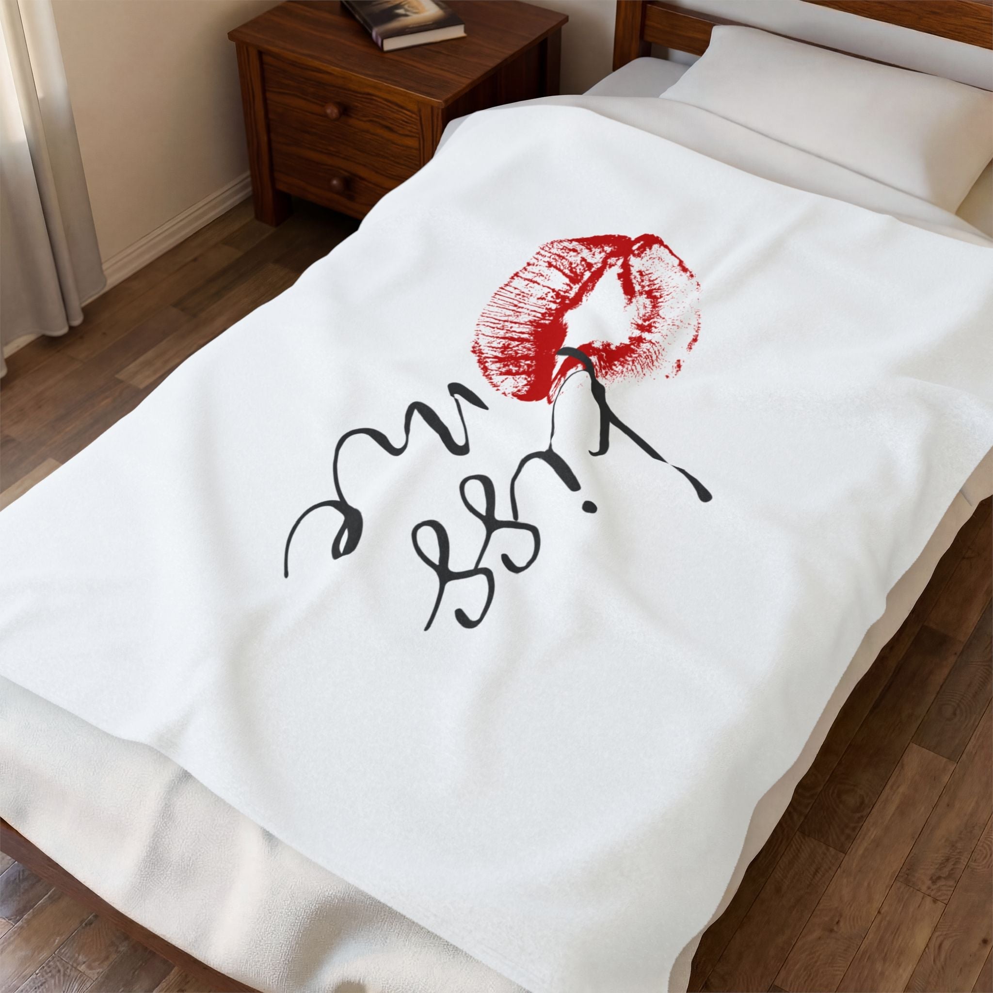 Kiss Me with a Kiss Romantic Gifts Love Blanket