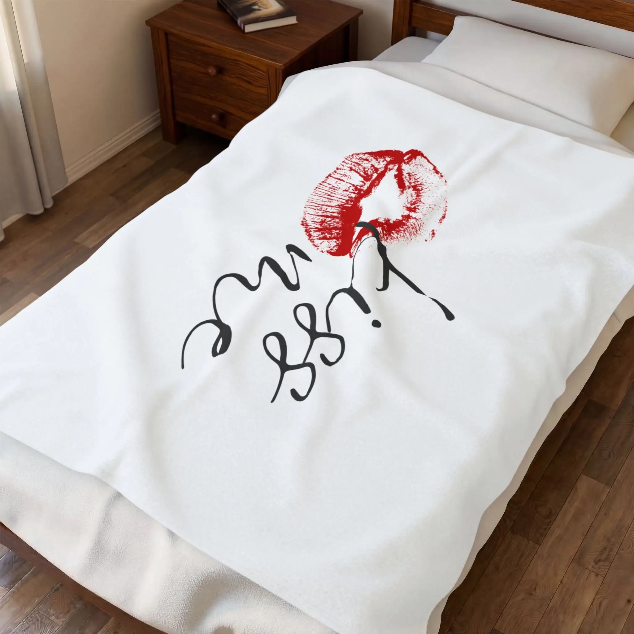 Kiss Me with a Kiss Romantic Gifts Love Blanket
