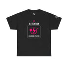 Attention Charging Station | Mix & Match Cotton Unisex Fun-Flirty Lovers’ T-Shirts