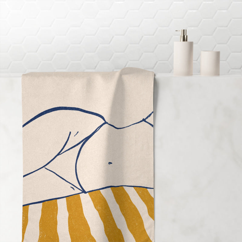 Vintage Bikini Poster | Mix & Match XL Fun-Flirty Lovers’ Towels