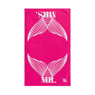Mr. Mrs. Mermaid Shareable Sides Signature Pink Cum Towel