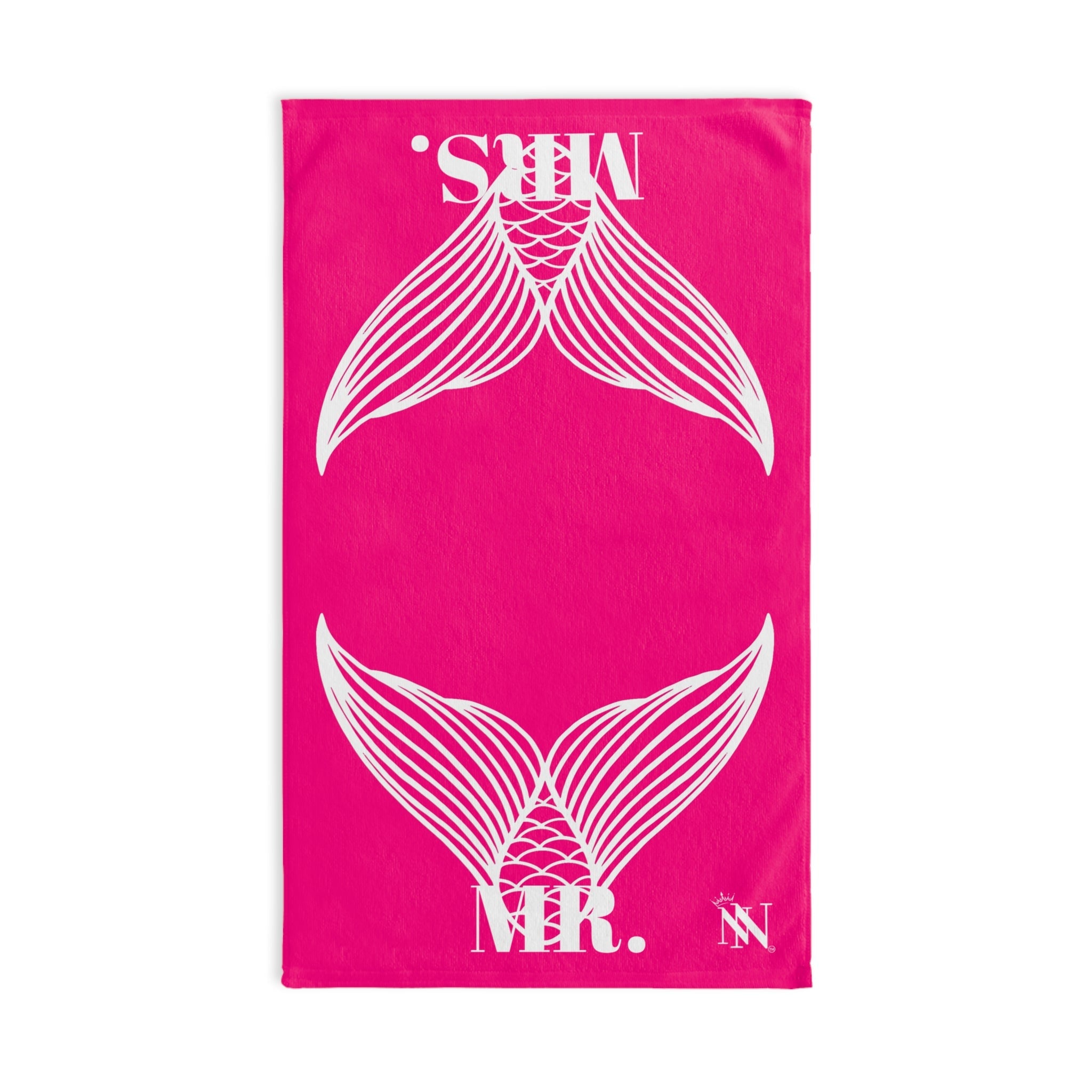 Mr. Mrs. Mermaid Shareable Sides Signature Pink Cum Towel