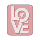 Block Letter Love Heart | Mix Match Fun-Flirty Lovers’ Water-Resistant Blankets