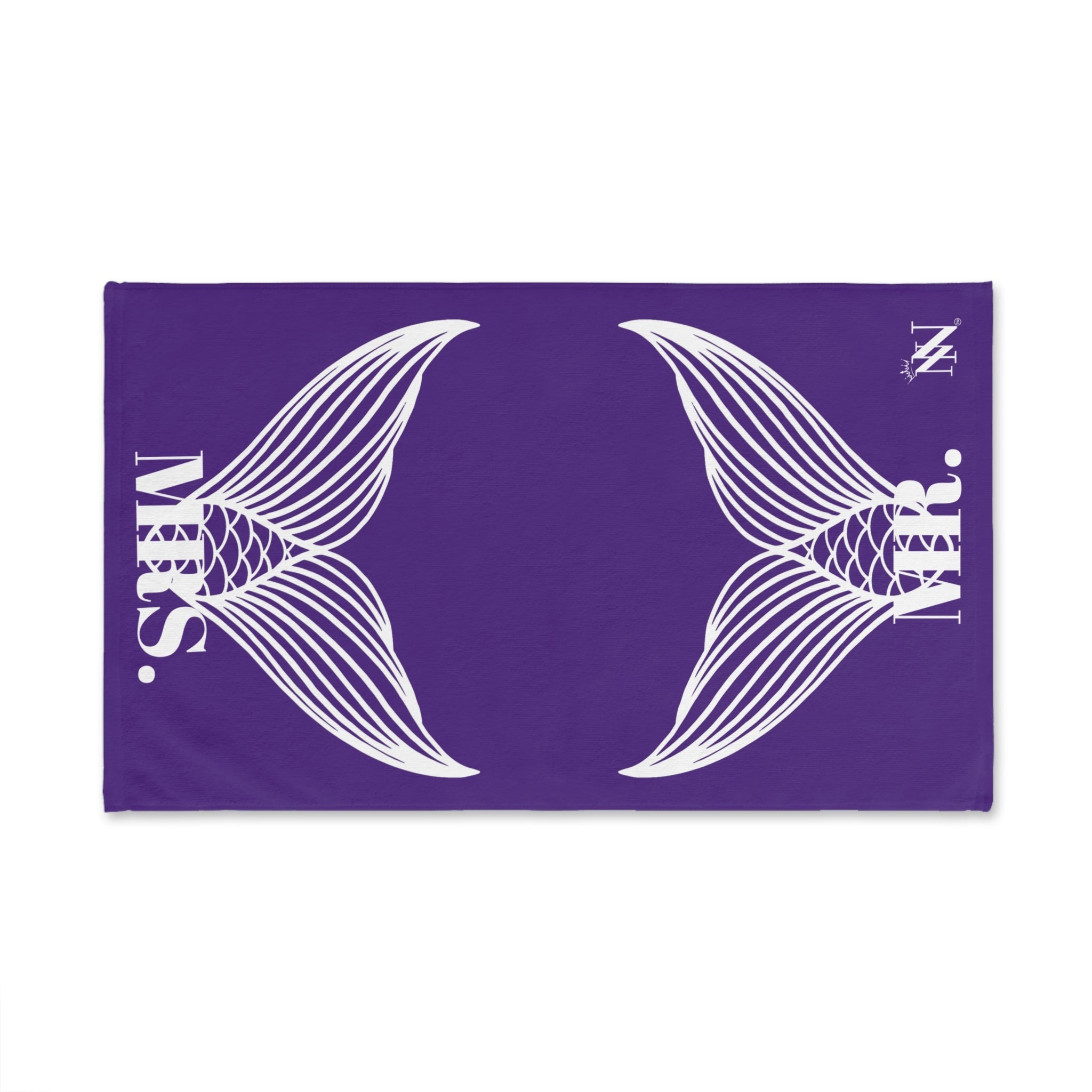 Mr. Mrs. Mermaid Shareable Sides Purple Cum Towel