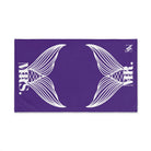 Mr. Mrs. Mermaid Shareable Sides Purple | Mix & Match Classic Fun-Flirty Lovers’ Towels