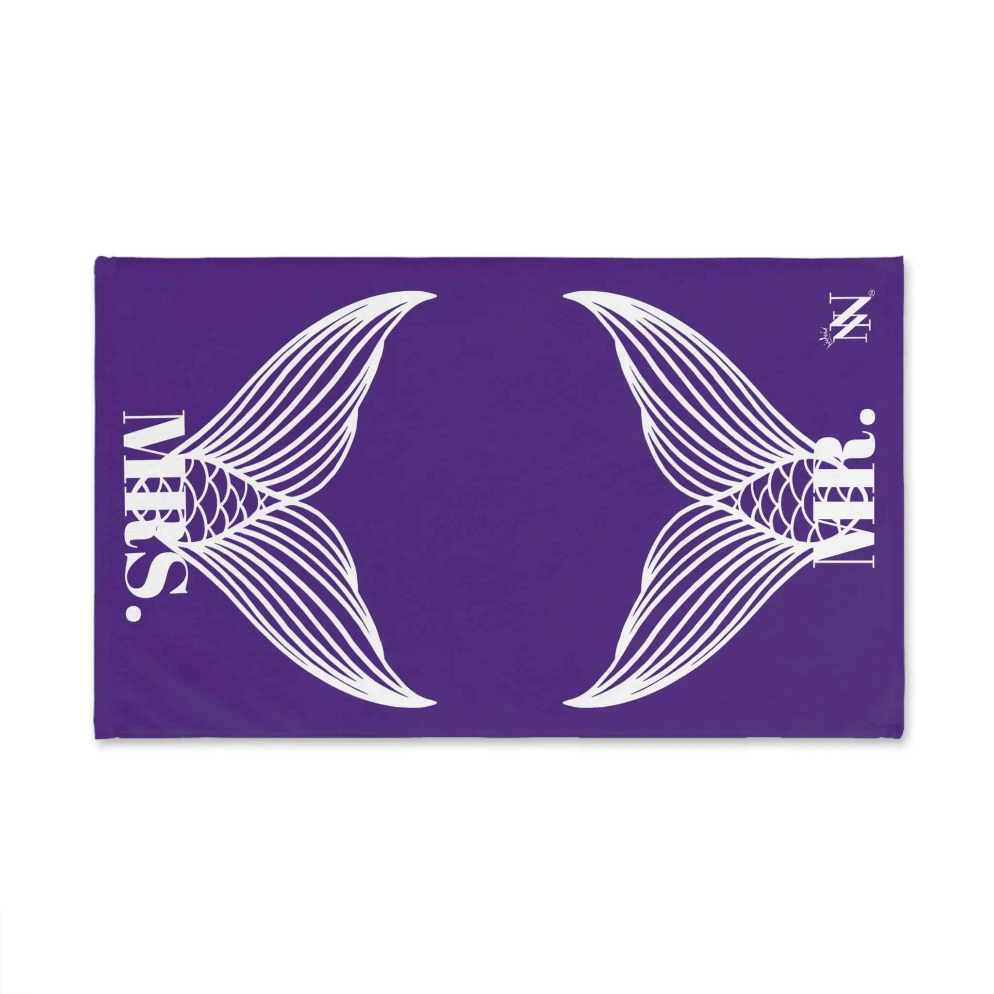 Mr. Mrs. Mermaid Shareable Sides Purple Cum Towel
