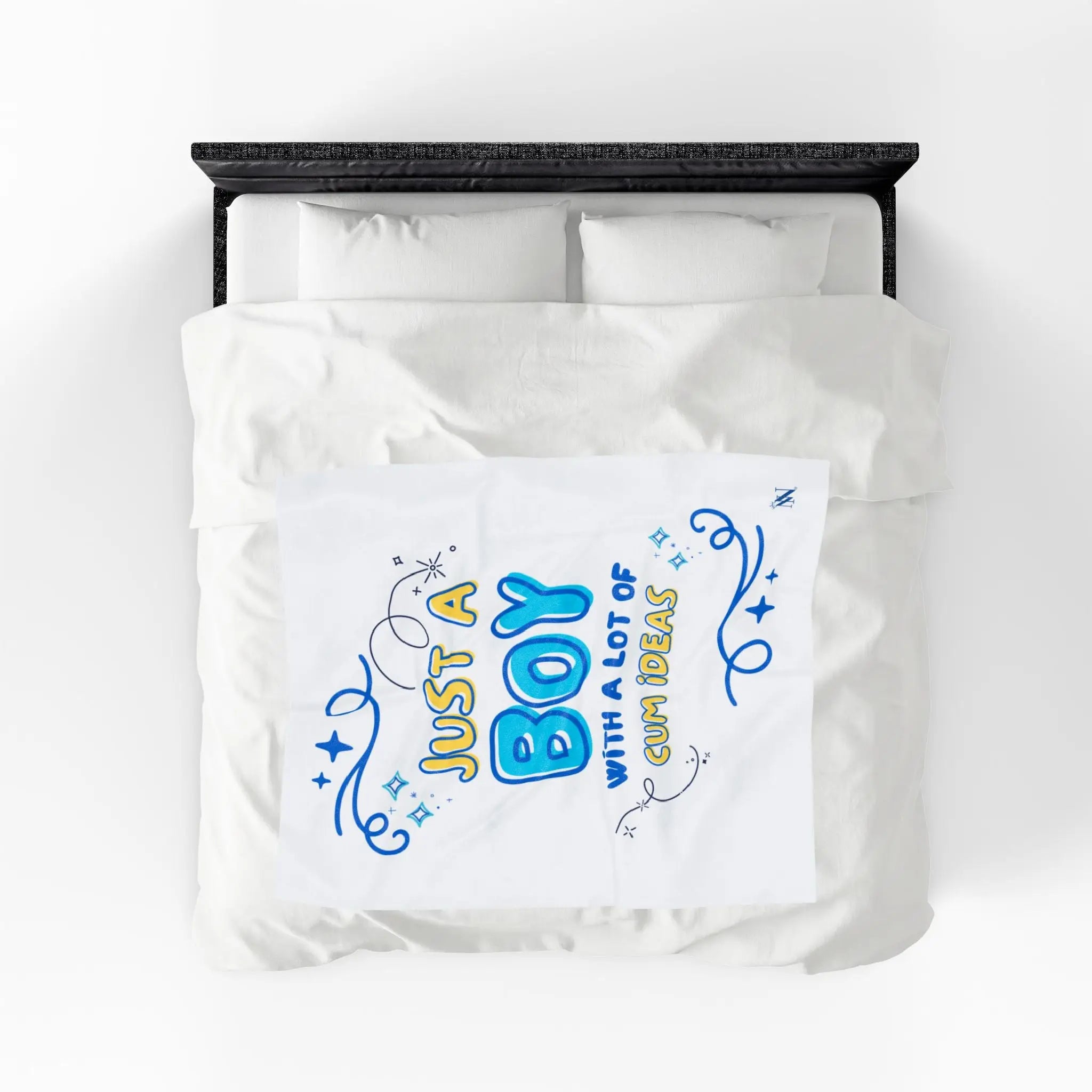 Just a Boy Cum Ideas Blanket