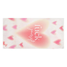 Fuck Yourself Heart Pattern Extra Large Sex Towel