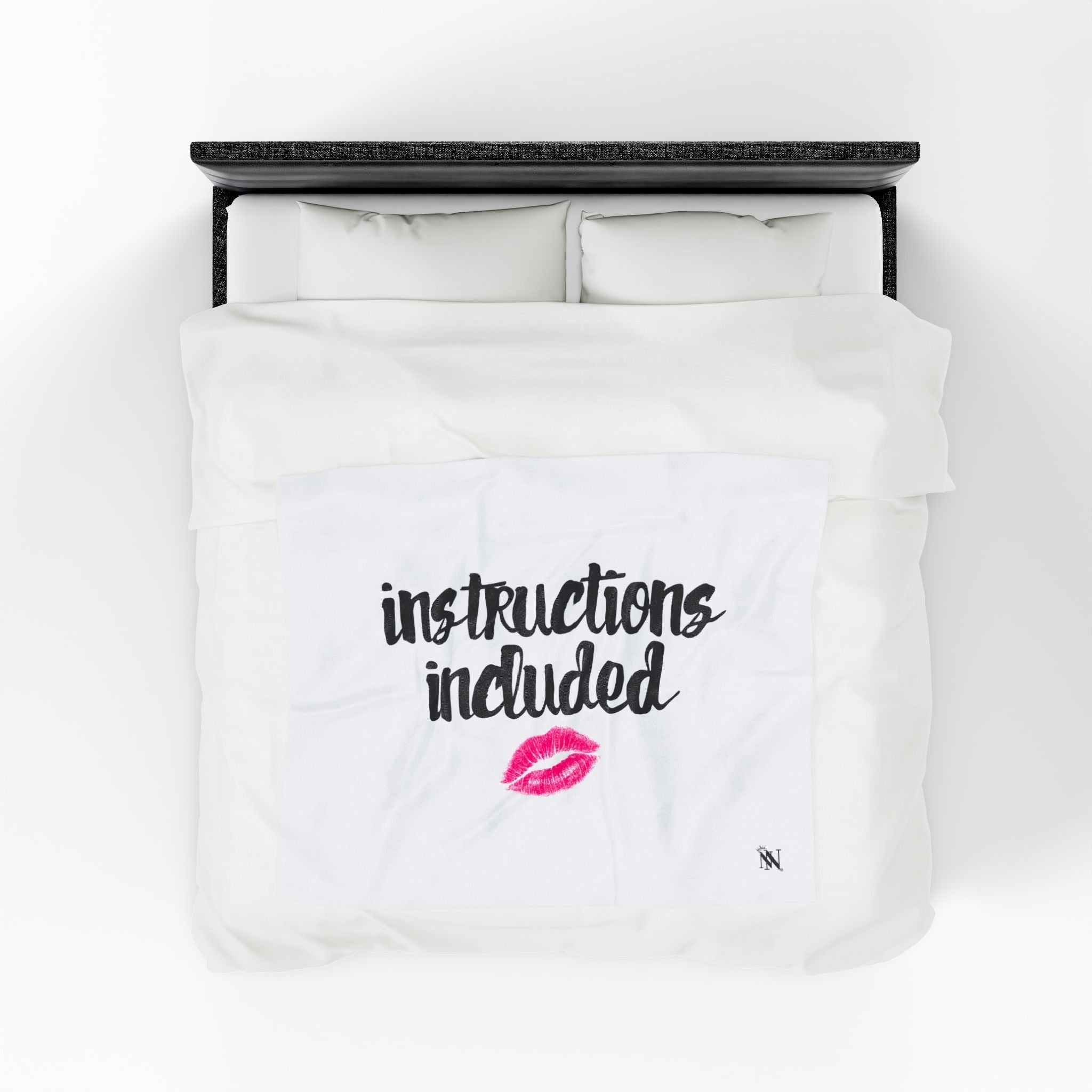 Instructions Included | Mix & Match Soft Fun-Flirty Lovers’ Blankets