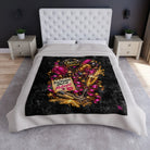 Cheers Bitches New Year | Nectar Napkins Fun-Flirty Lovers’ Crushed Velvet Blankets