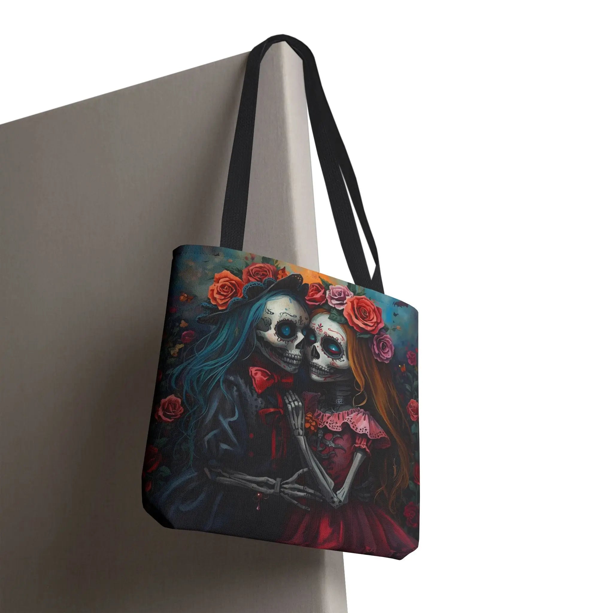 Traditional El Día de los Muertos Dolls | Mix & Match Fun-Flirty Lovers’ Totes