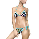 Rainbow Checkered | Mix & Match Fun-Flirty Lovers’ String Bikinis