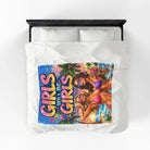 Party Girls Will Be Girls Graphic Series | Mix & Match Soft Fun-Flirty Lovers’ Blankets