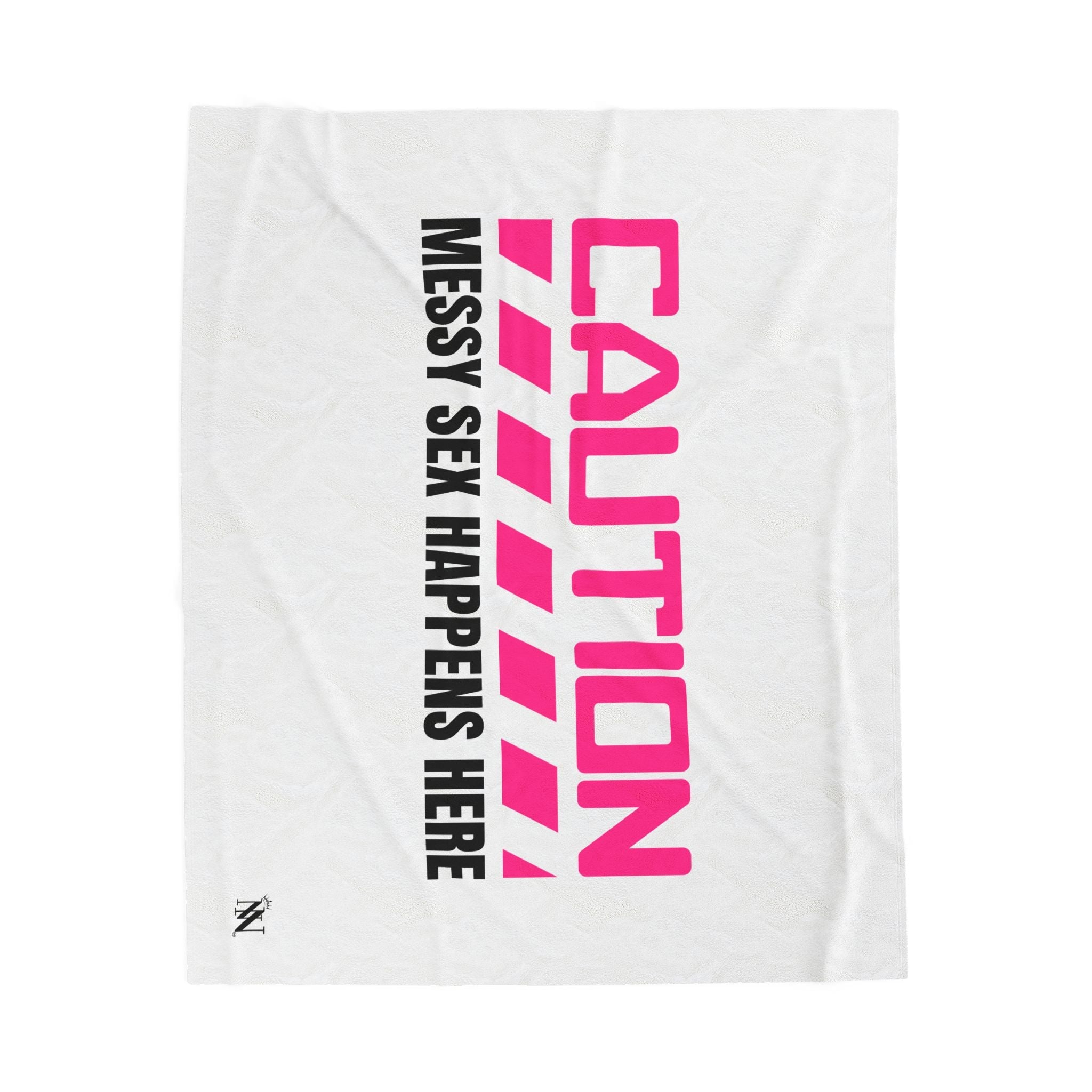 Caution: Messy Sex Happen Here | Mix & Match Velveteen Fun-Flirty Lovers’ Blankets