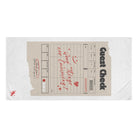 Good Things Are Cumming! Vintage Guest Check | Mix & Match XL Fun-Flirty Lovers’ Towels