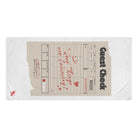 Good Things Are Cumming! Vintage Guest Check | Mix & Match XL Fun-Flirty Lovers’ Towels