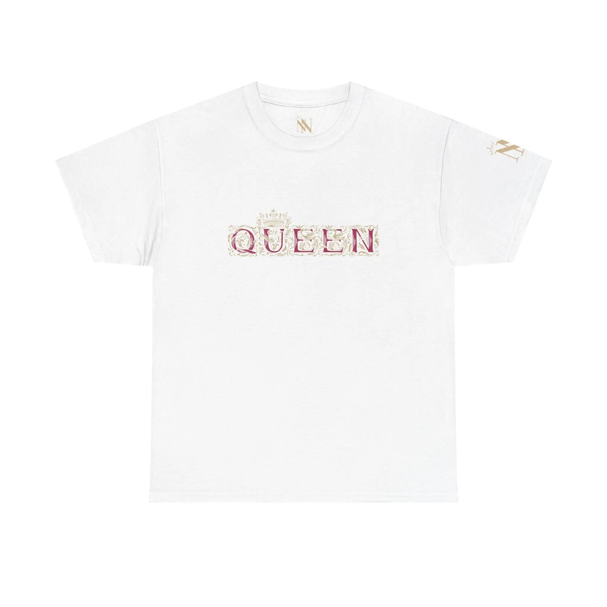 Gold Filigree Queen | Mix & Match Cotton Unisex Fun-Flirty Lovers’ T-Shirts